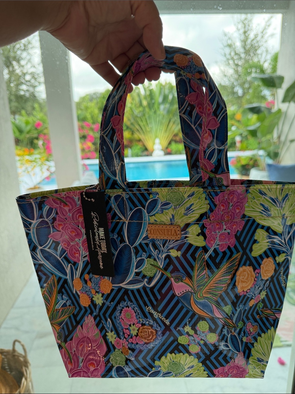 NWT Retired Consuela Jewel Grab N' Go Mini Tote ConsuelaCloth Water Resistant